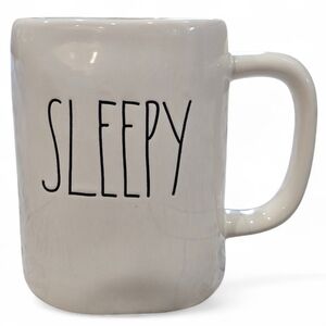 Rea Dunn Ceramic Mug with 'SLEEPY'. Slight Imperfections On Mug. Like New